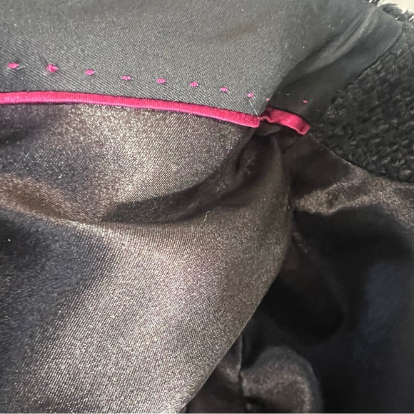 Upcycled Ann Taylor Chunky Boucle’ Jacket w. Chain, Pin & Charm Embellishments - Picture 16 of 16